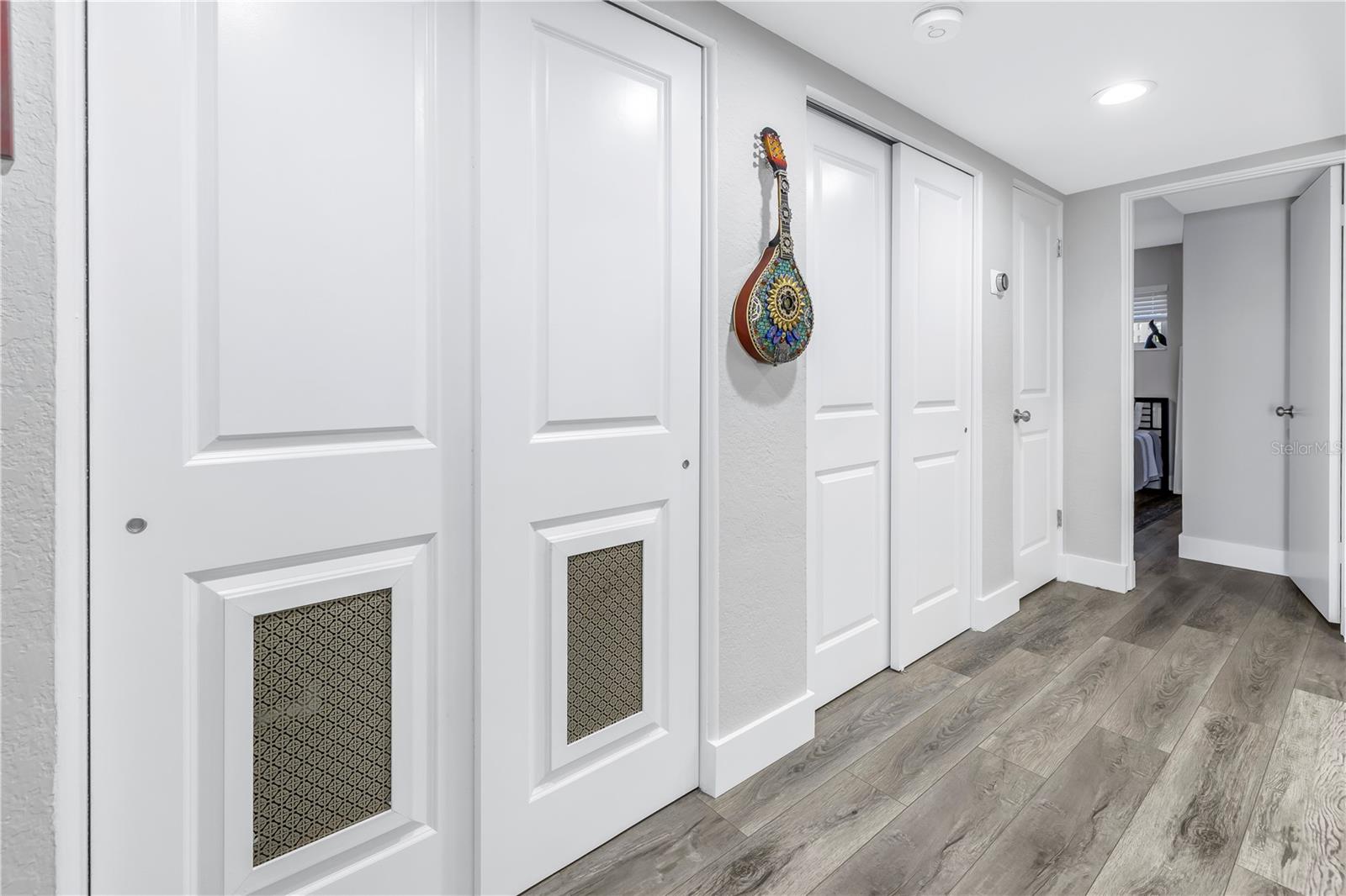 STORAGE CLOSET , HVAC AND WATER HEATER CLOSET