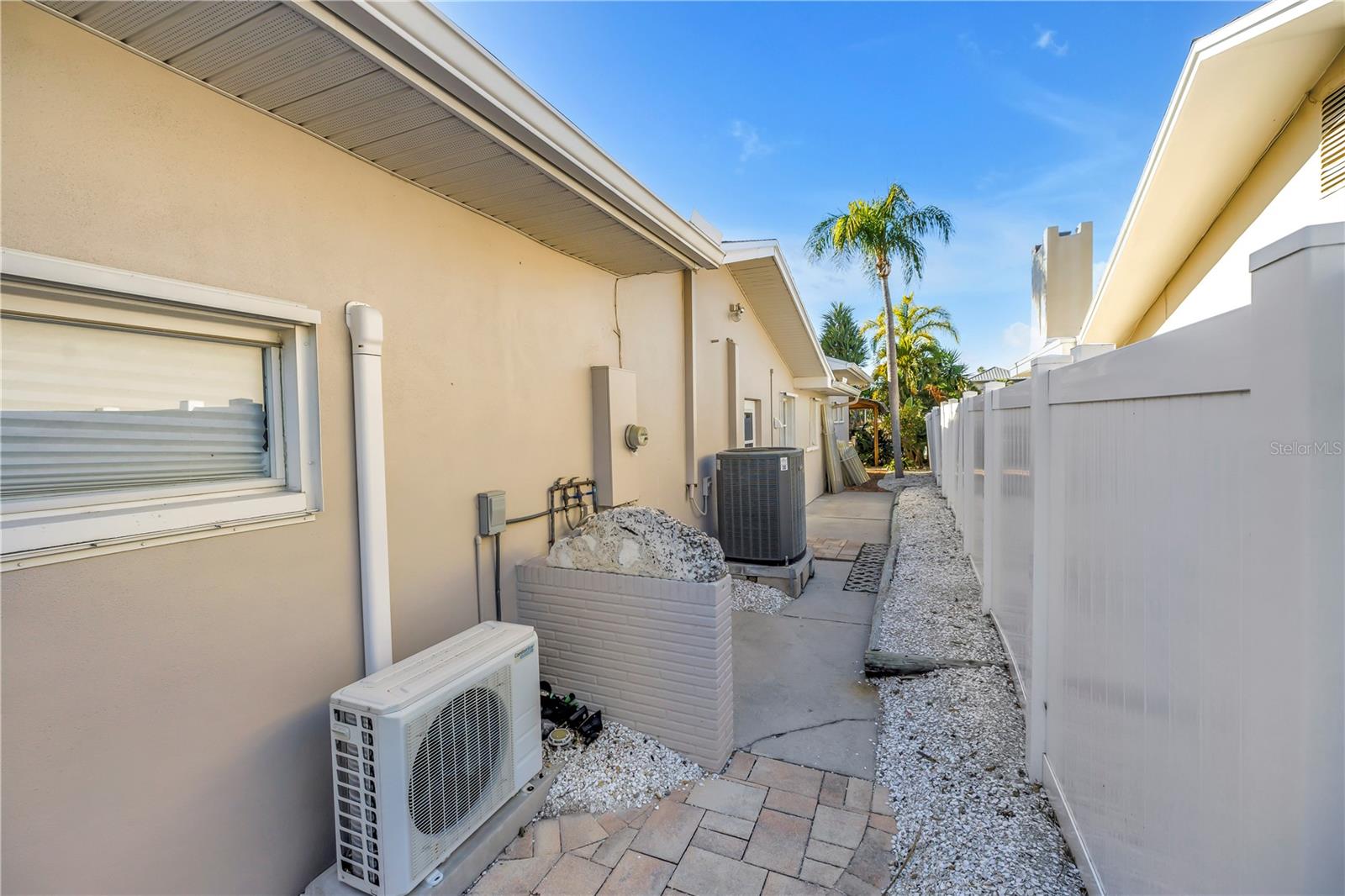 Water softener, garage mini-split and AC condenser unit