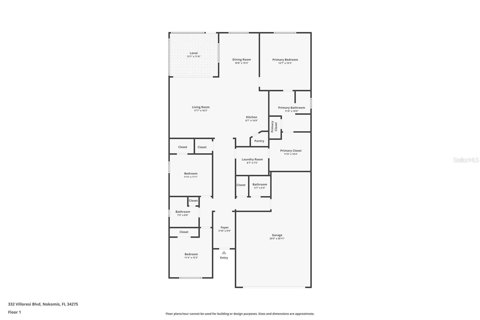 332 VILLORESI BLVD, NOKOMIS, FL, 34275