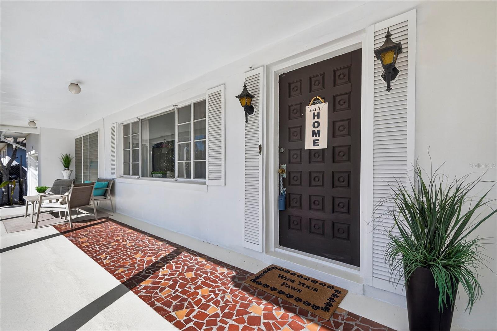 It is the perfect spot for morning coffee or relaxing evenings.