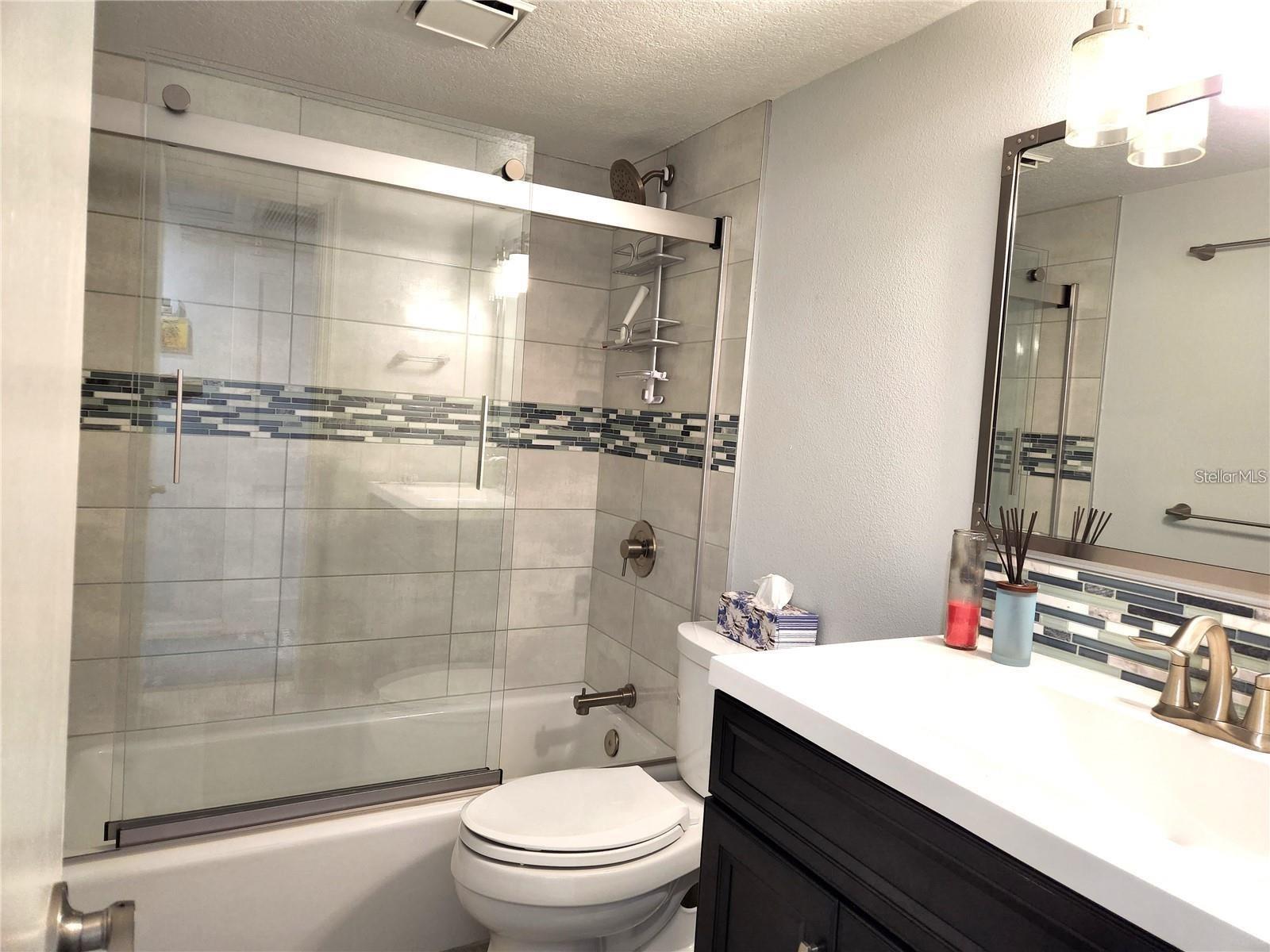 Second Bathroom with tub and shower