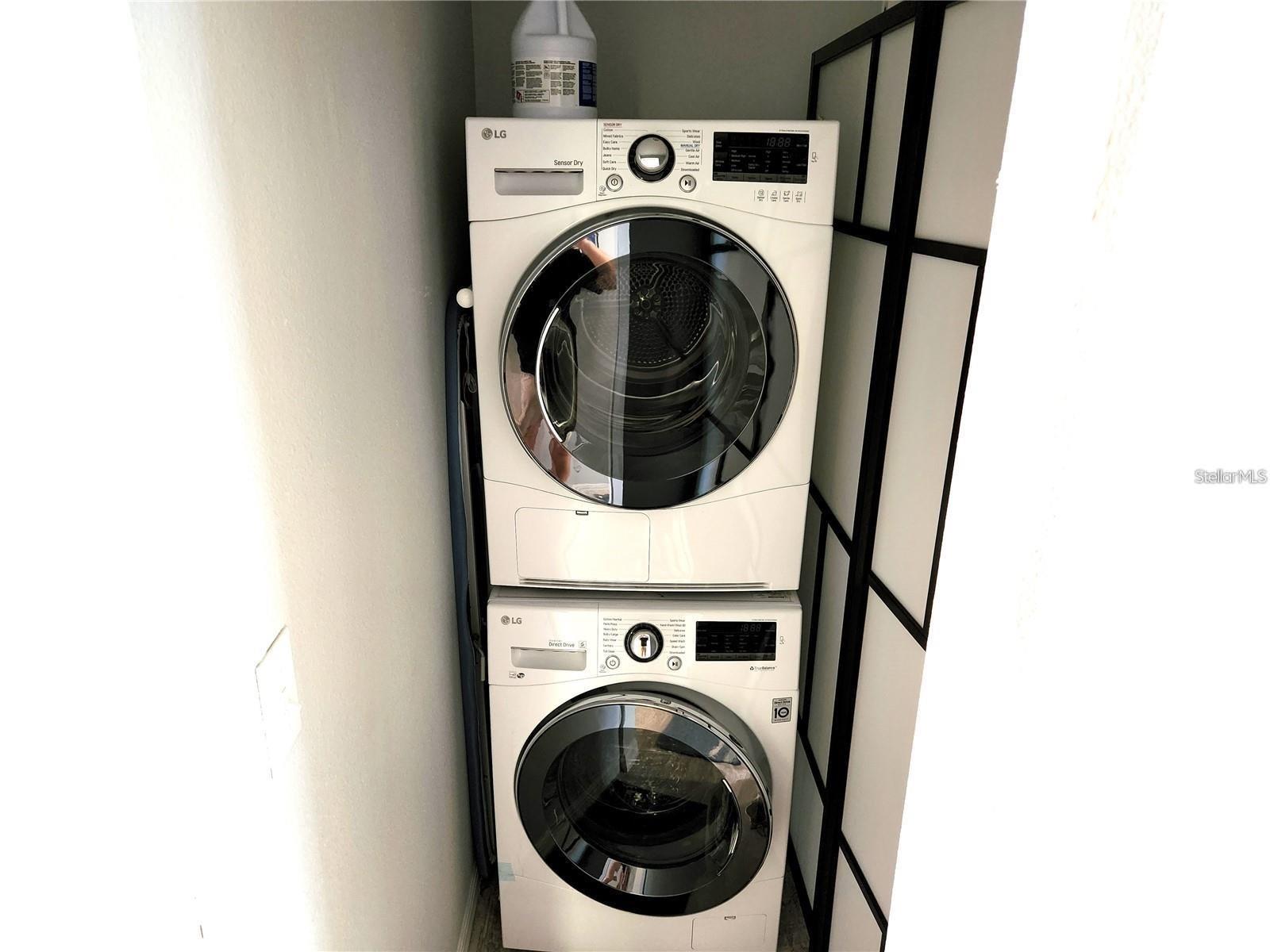 Washer and Dryer in closet