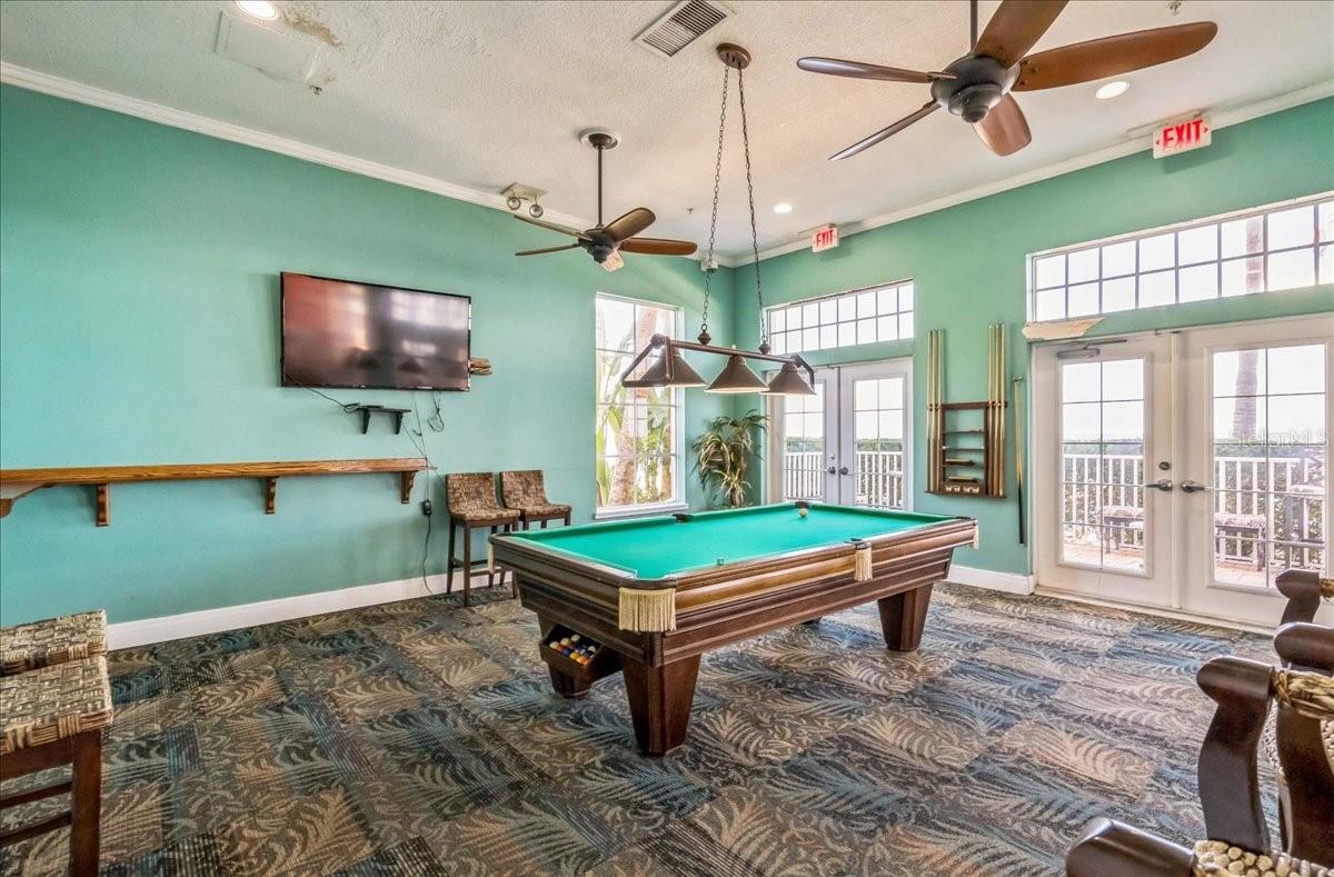 Waterside South's Pool Table room