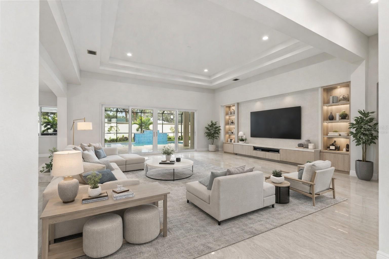 Great Room Virtually staged