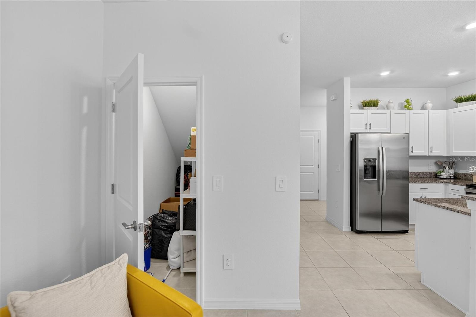 storage under the stairs