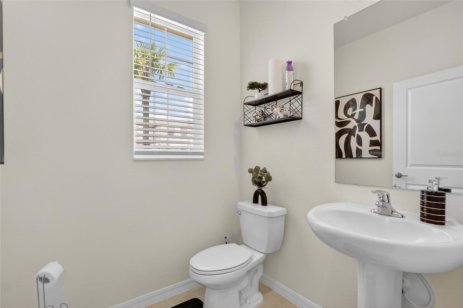 half bathroom downstairs