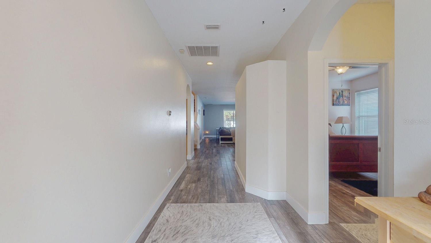 Hallway to kitchen/living room