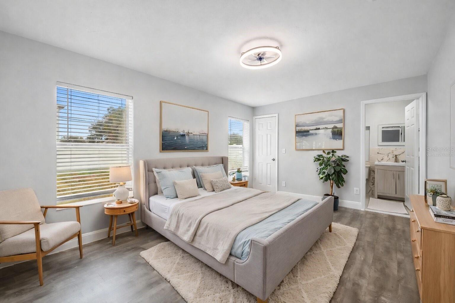 Primary Bed  - Virtually Staged