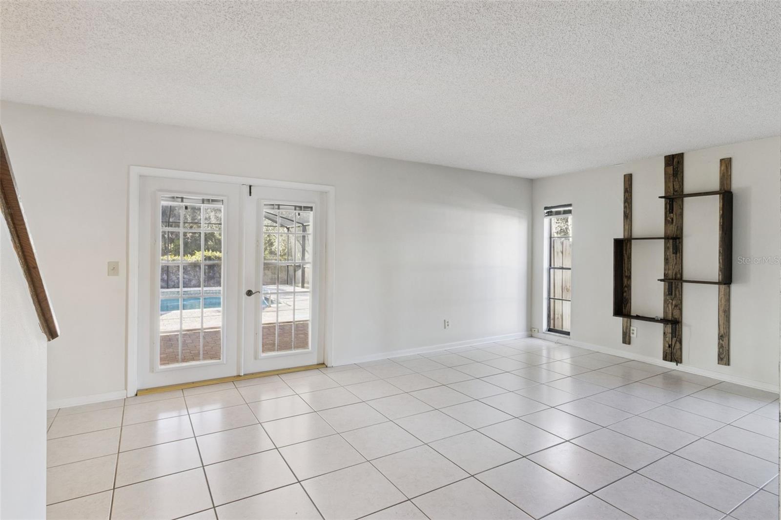 View looking in from the front entrance.