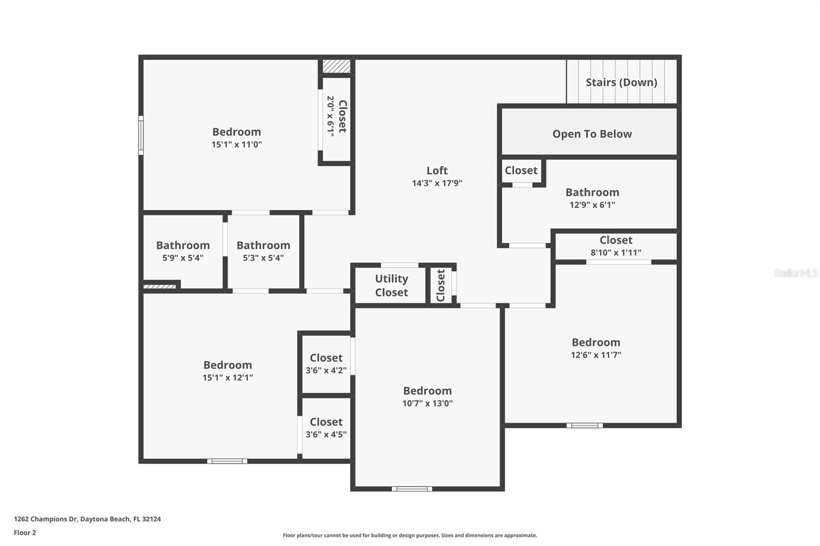 1262 CHAMPIONS DR, DAYTONA BEACH, FL, 32124