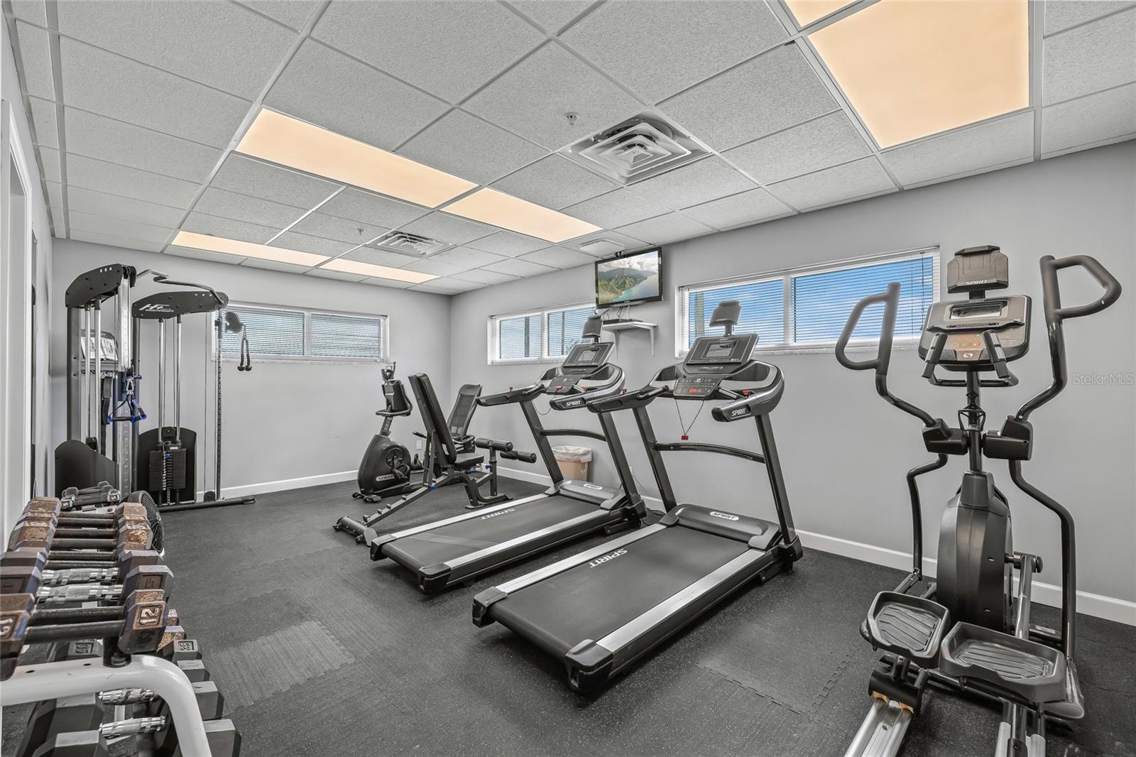 Gym is conveniently located in Windsor Hall.