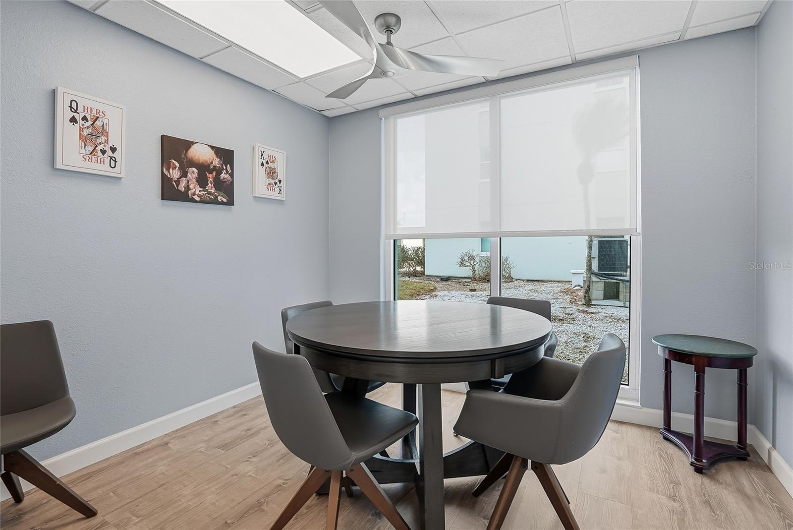 Perfect spot to play cards.