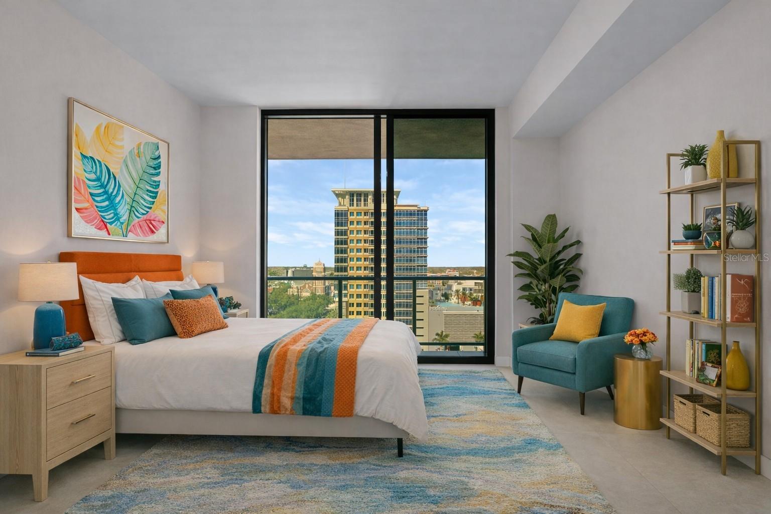 Guest Bedroom Digitally Staged