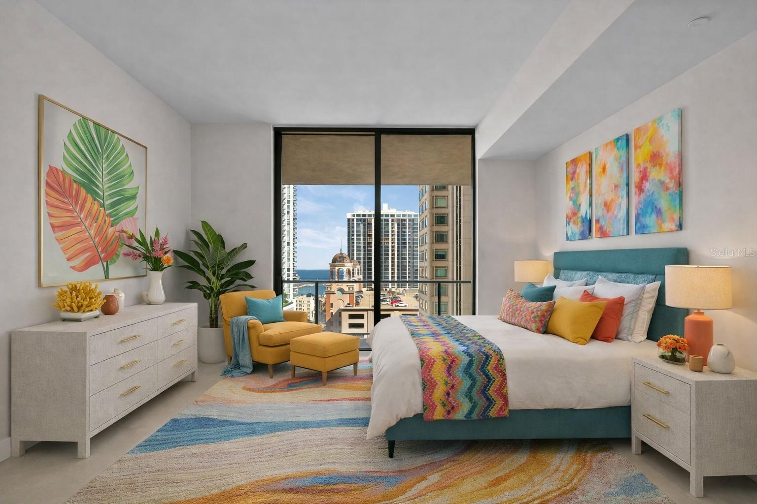 Master Bedroom Digitally Staged