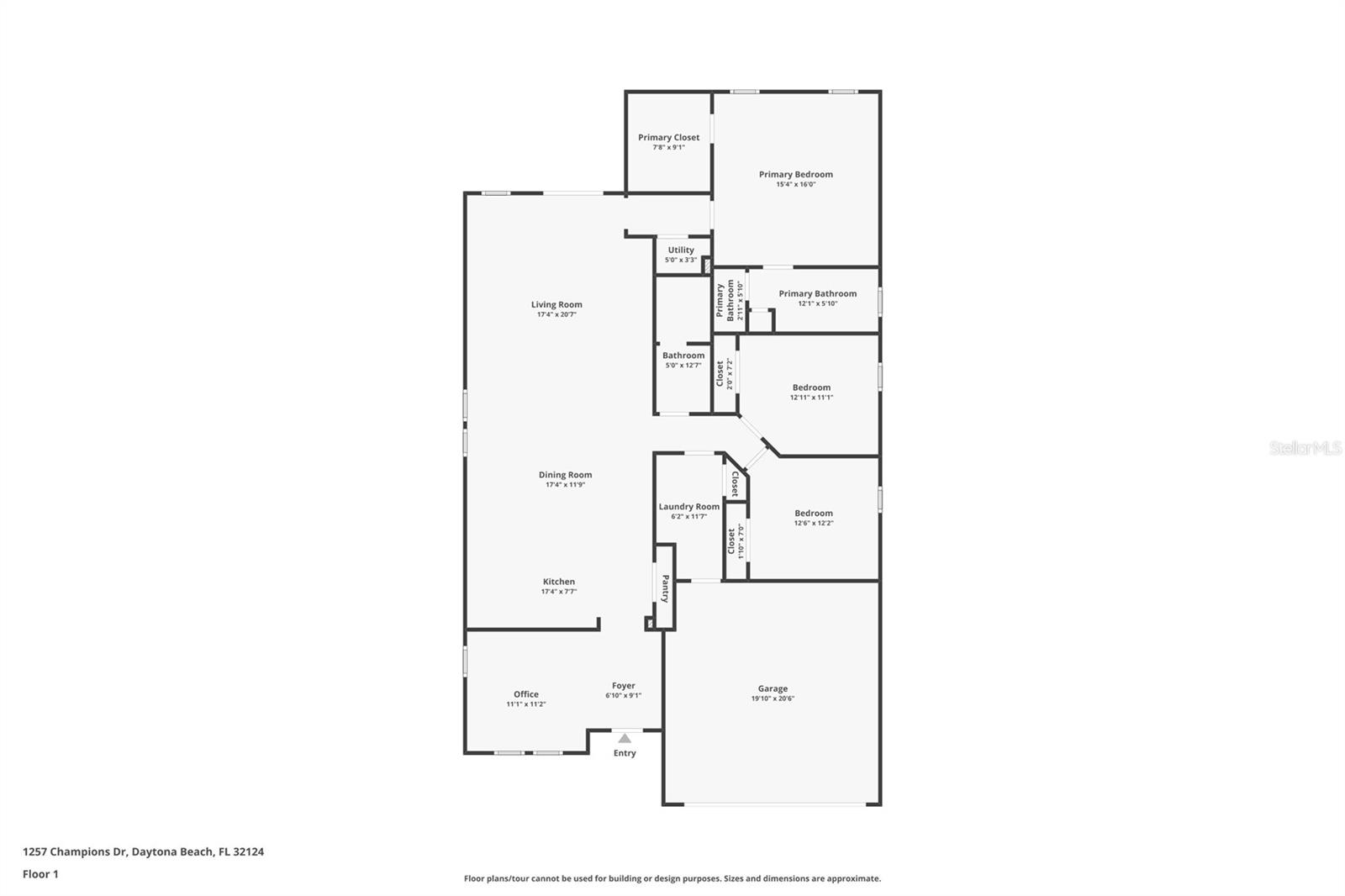 1257 CHAMPIONS DR, DAYTONA BEACH, FL, 32124