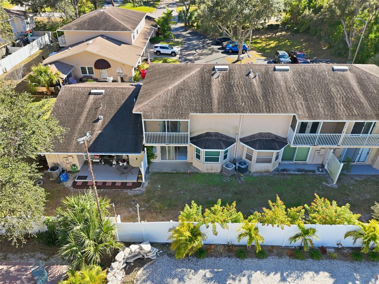 Located at the dead end of the street