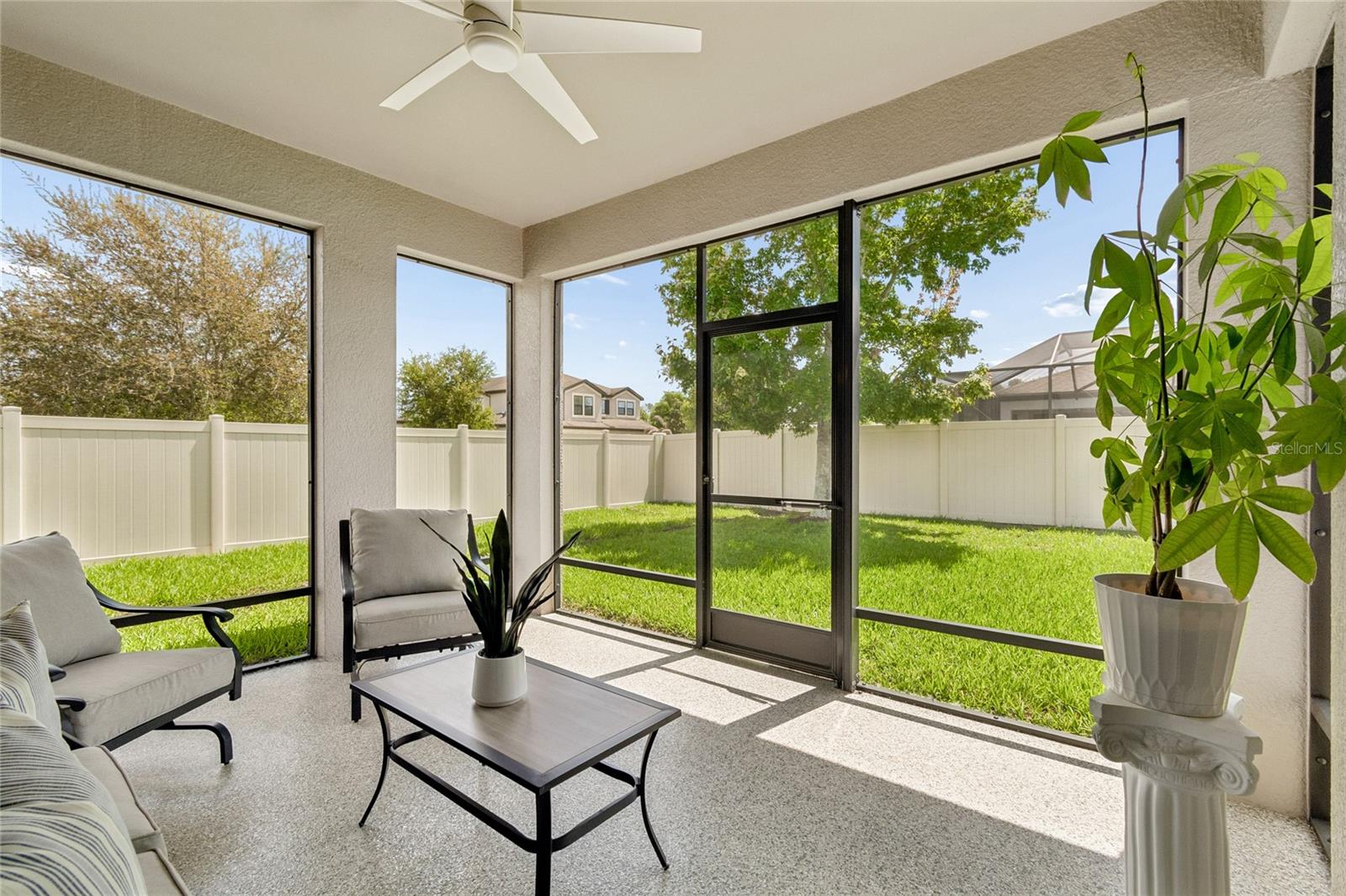 Extended screened covered lanai