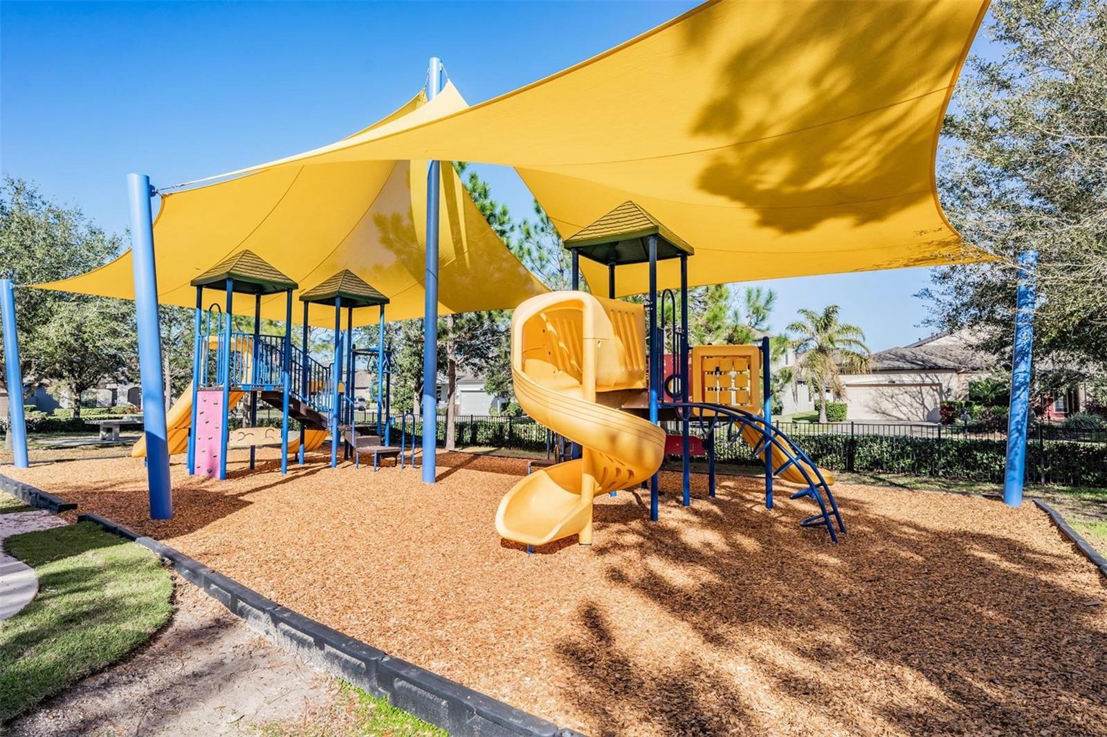 Park in open space in front