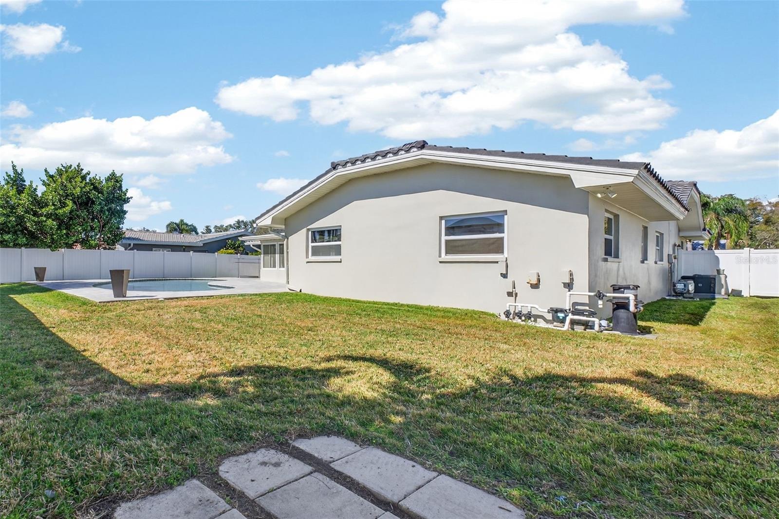 extra large yard to enjoy.