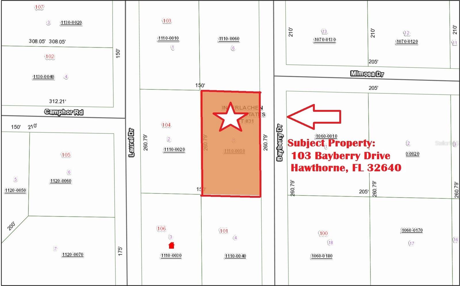 103 BAYBERRY DR, HAWTHORNE, FL, 32640