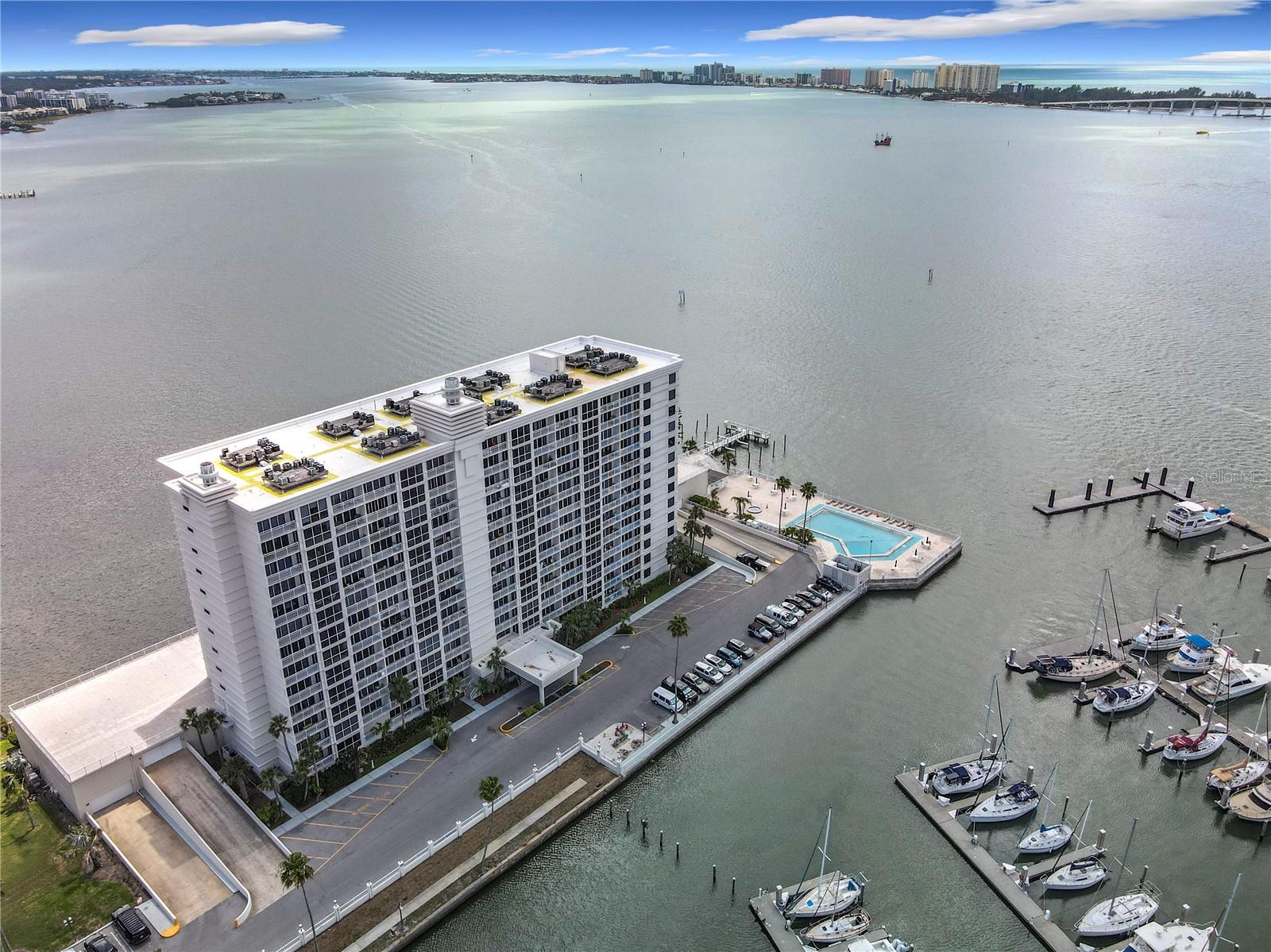 Intracoastal - Sand Key Bridge - Gulf of America in the distance