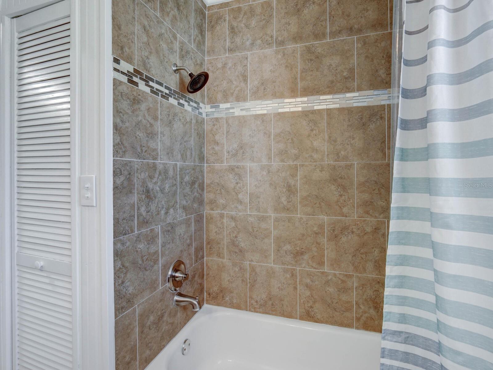 Bathroom 1 shower and tub