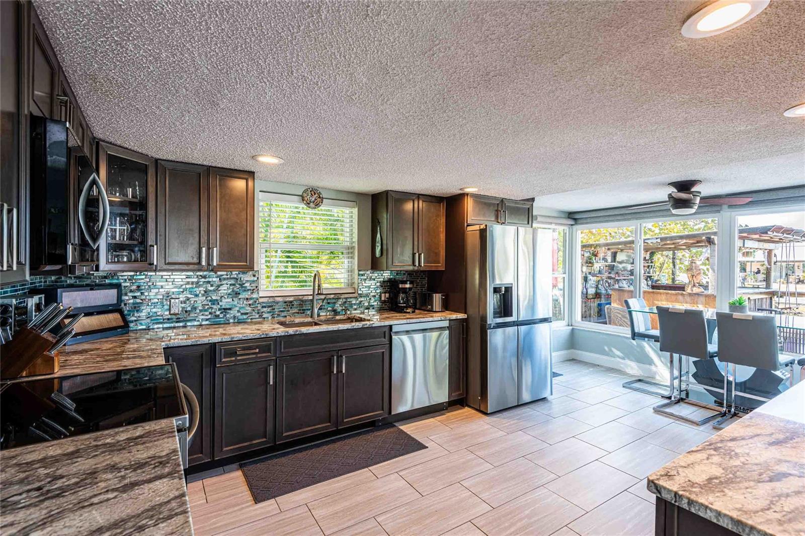 Eat in area in the kitchen.