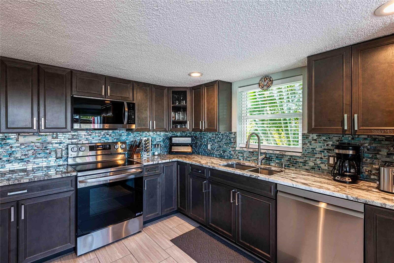 Tons of cabinet storage.