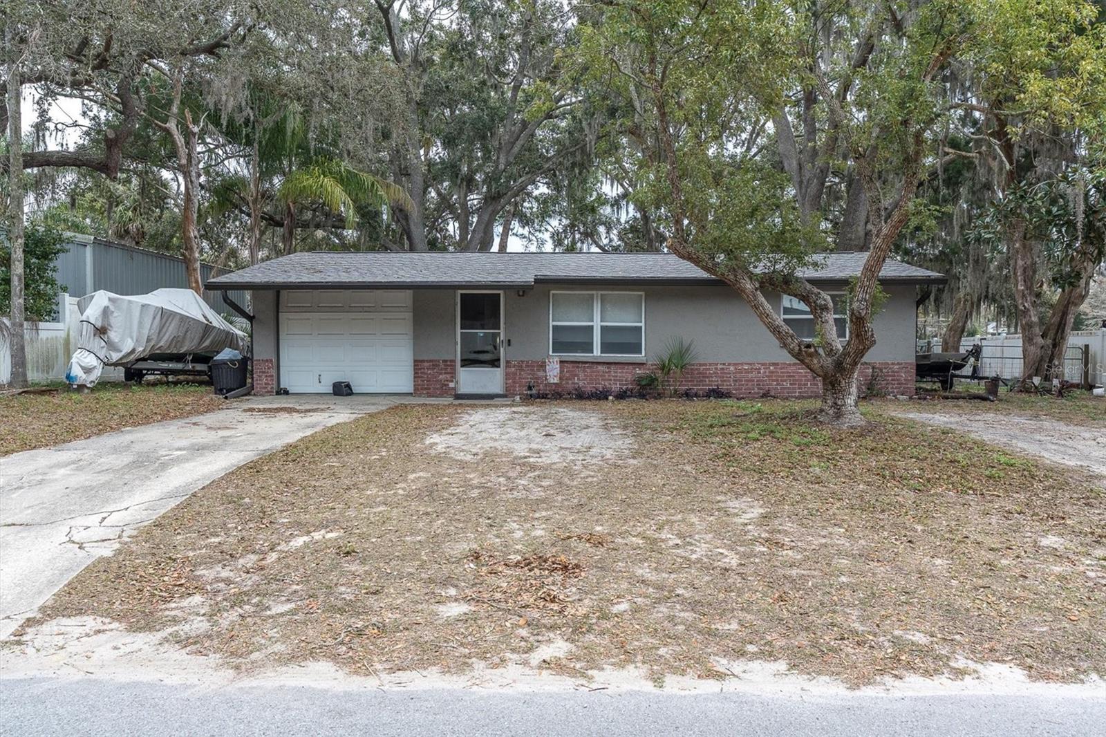 Notice the additional space to the left and right side of the home.