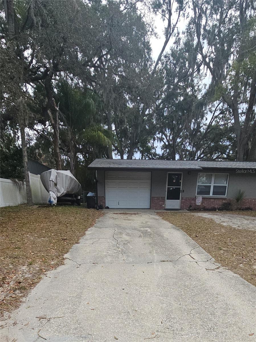Long driveway.
