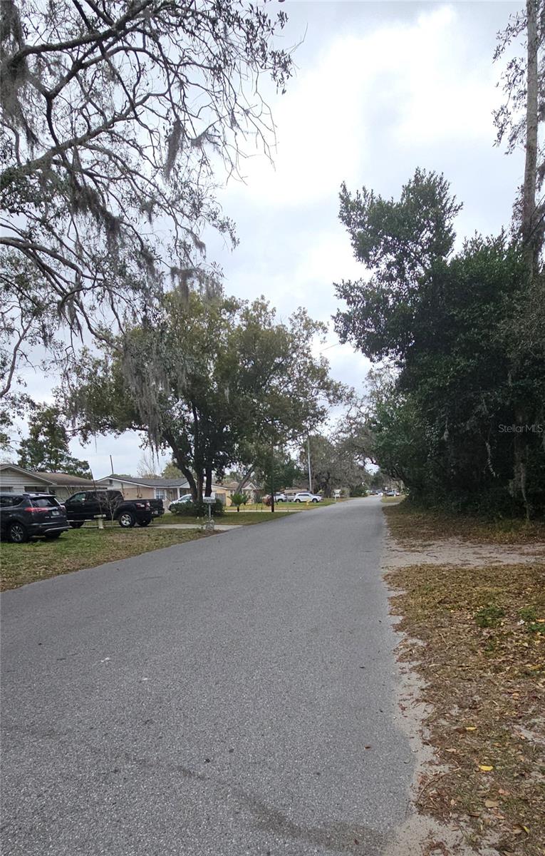 Street to the right/north.