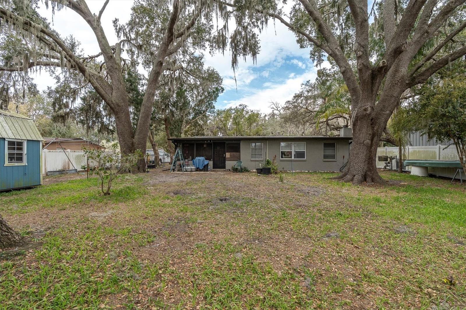 View of the back of the home.