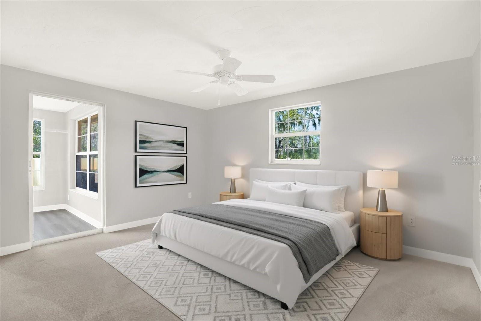 Primary Bedroom. Virtually Staged