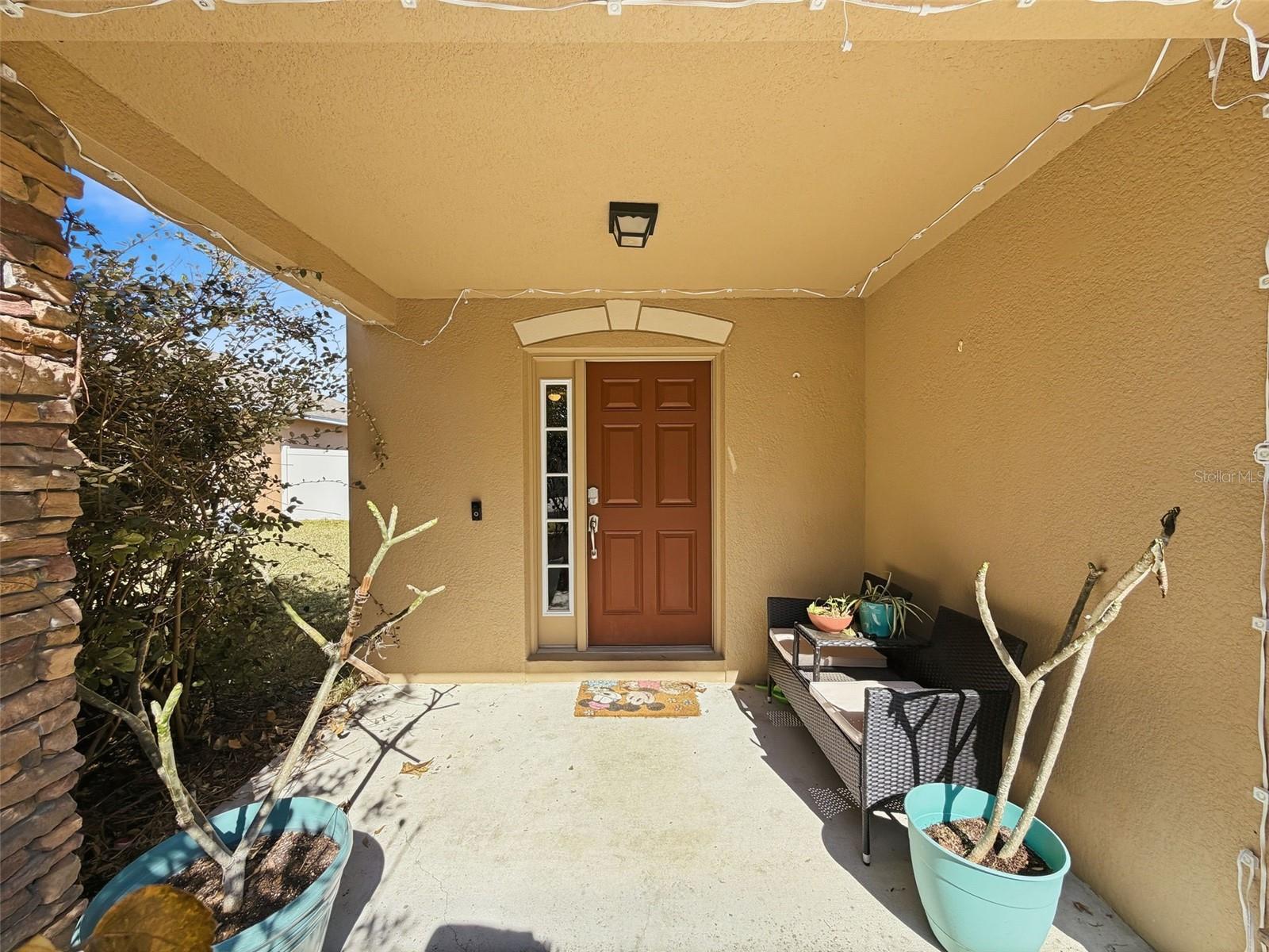 outside front door Foyer