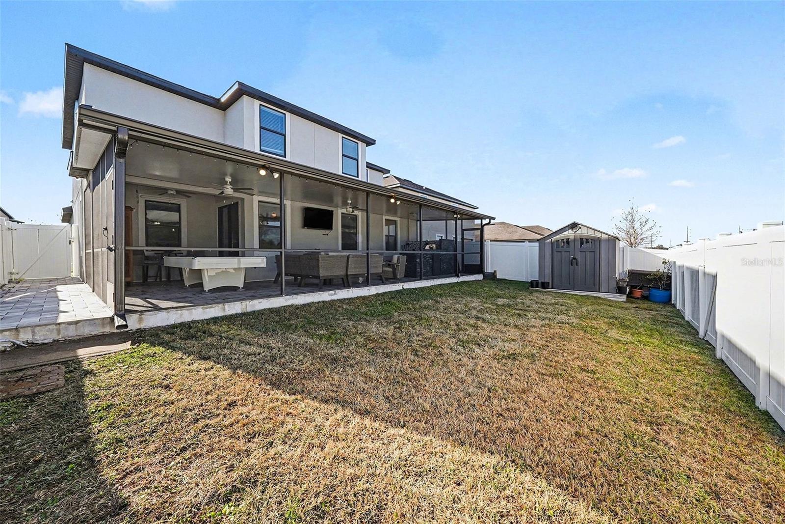 Backyard & Storage Shed - 12530 BALLENTRAE FOREST DR, RIVERVIEW, FL 33579