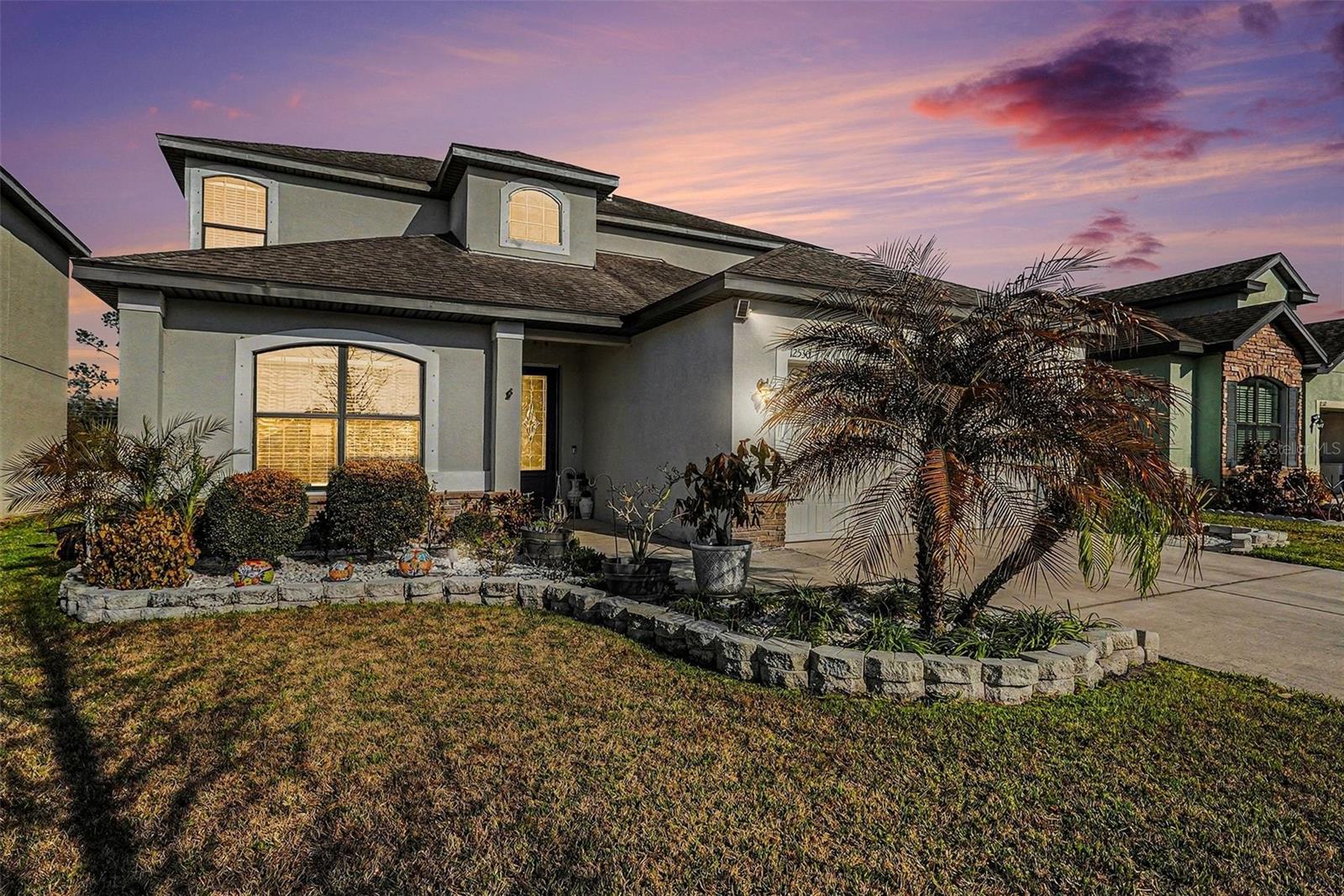 Twilight Front View  - 12530 BALLENTRAE FOREST DR, RIVERVIEW, FL 33579