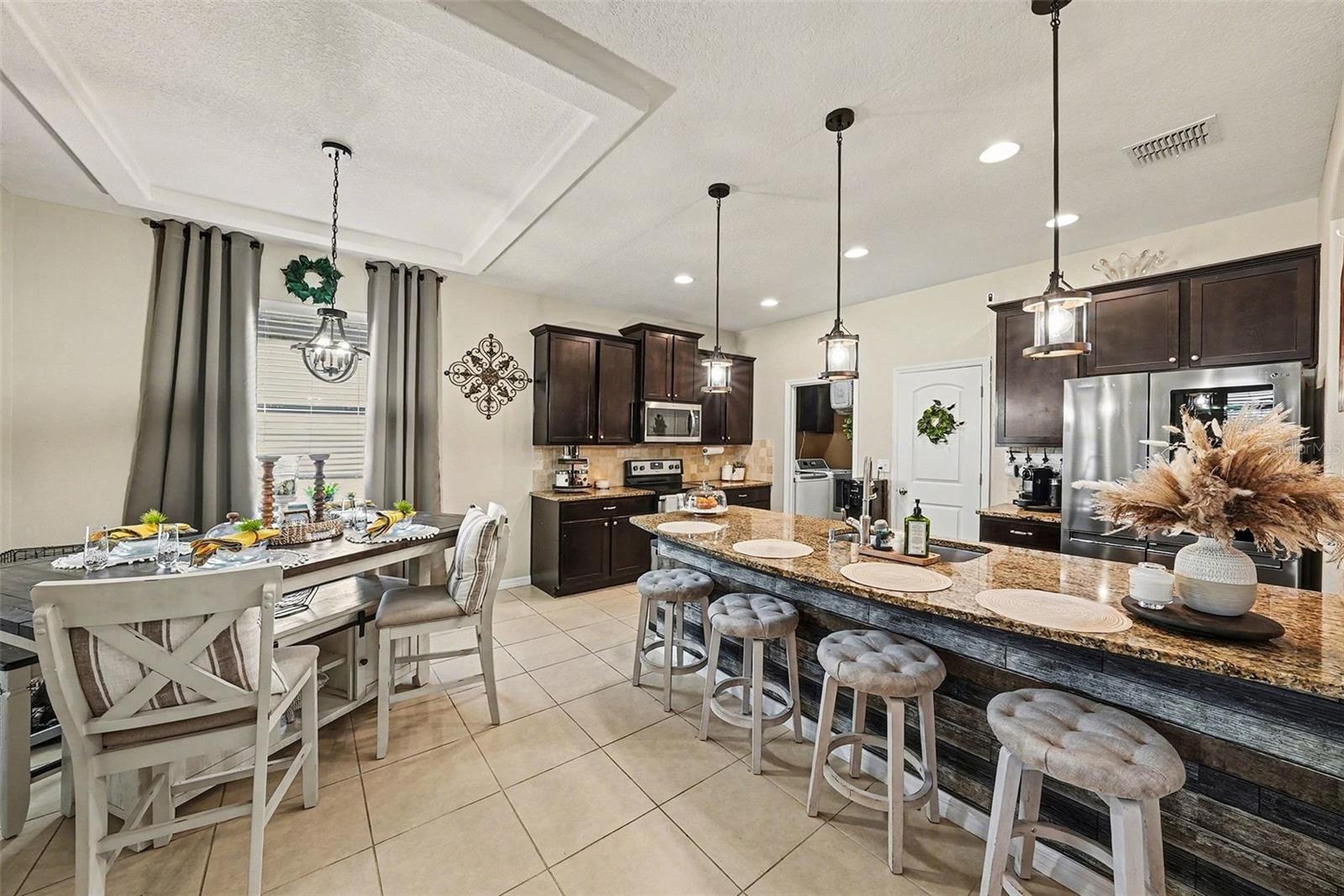 Kitchen & Dining Room - 12530 BALLENTRAE FOREST DR, RIVERVIEW, FL 33579