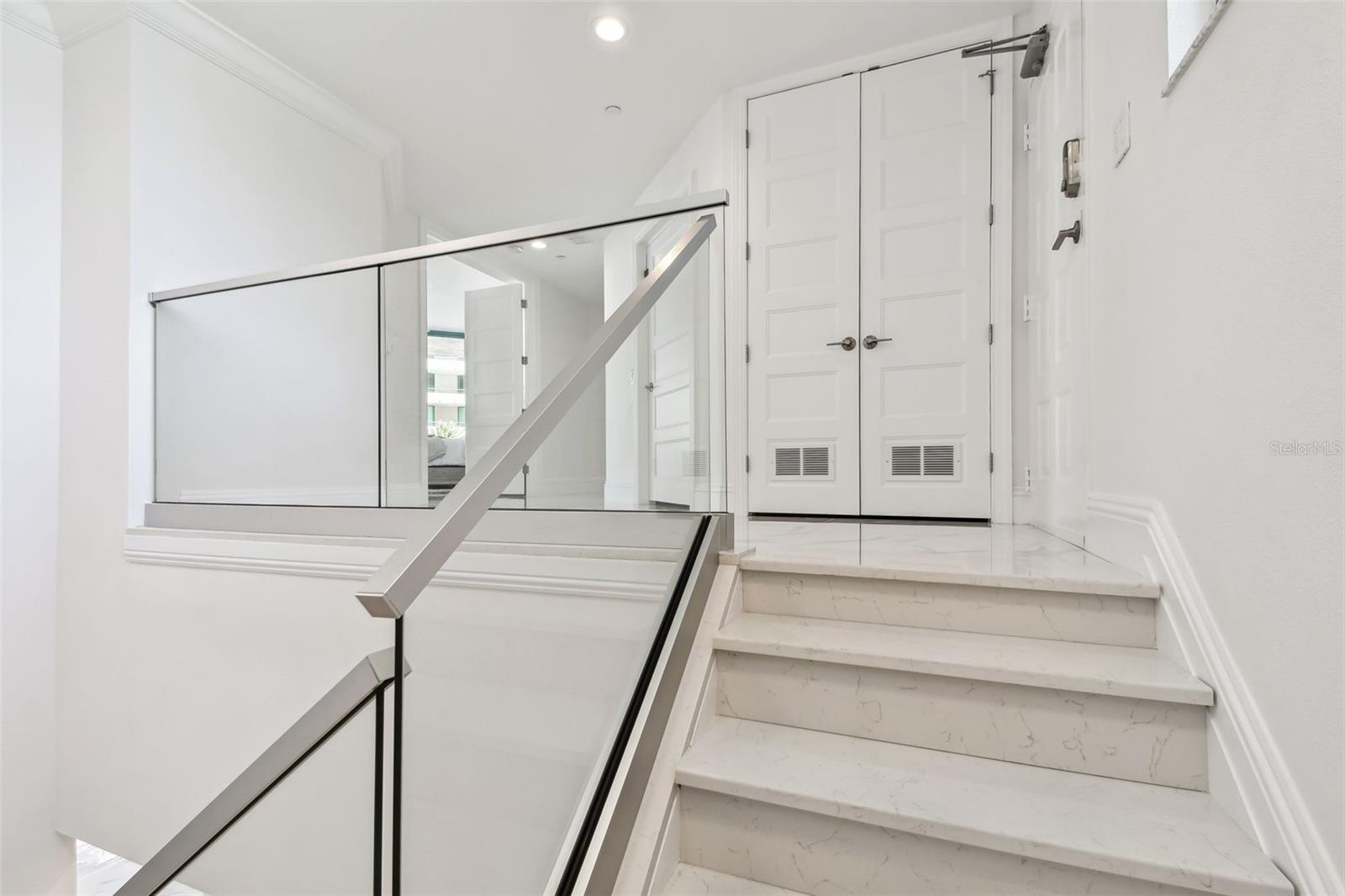 Stairway to second level