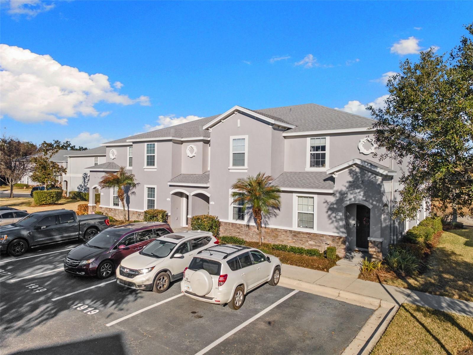 2 parking spaces labeled 1919