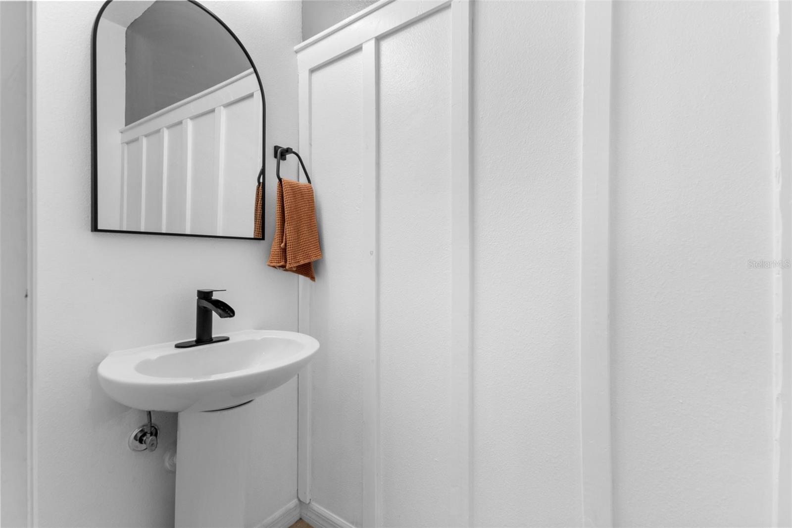 half bath on 1st floor