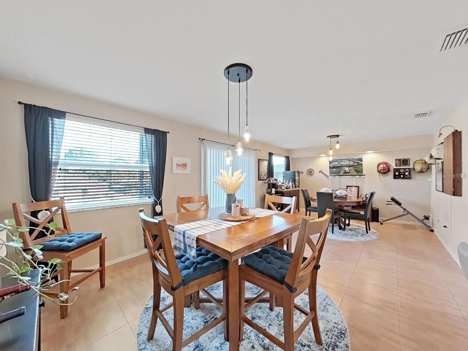 DINING ROOM, FAMILY ROOM COMBO