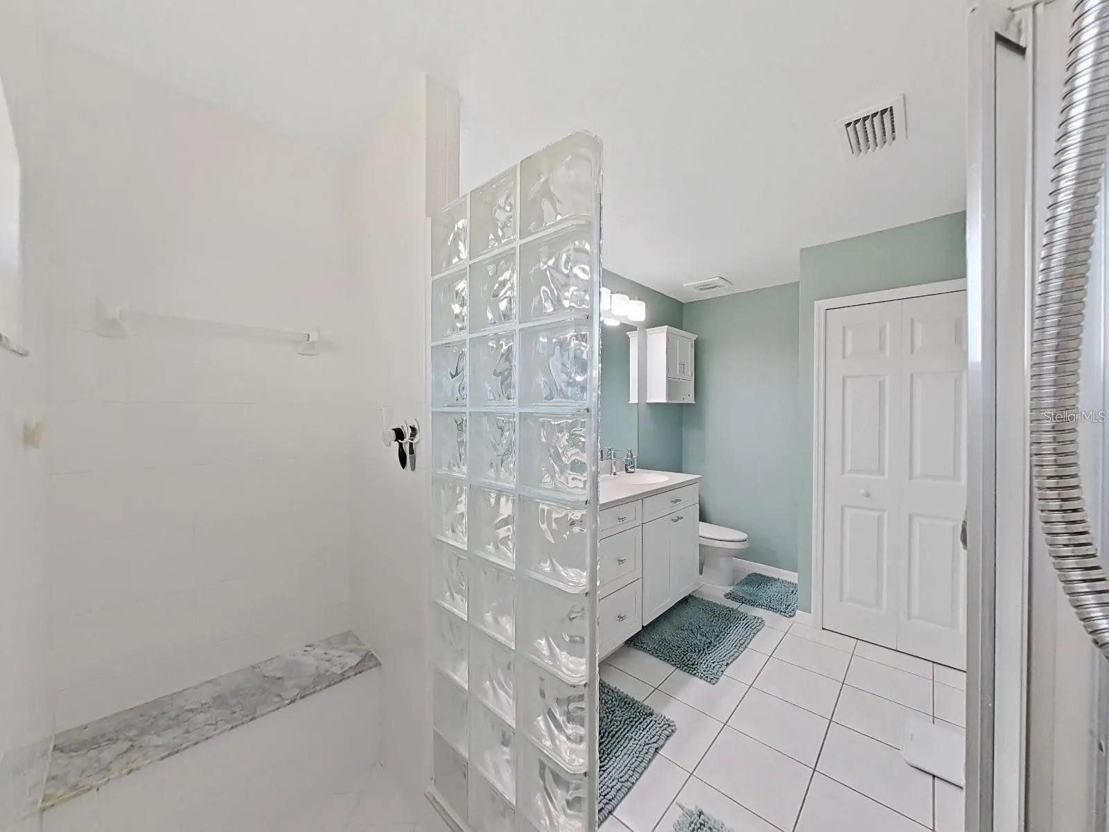 WALK IN SHOWER IN THE PRIMARY ~ EVERYTHING IS CLEAN AND MAINTAINED BEAUTIFULLY!