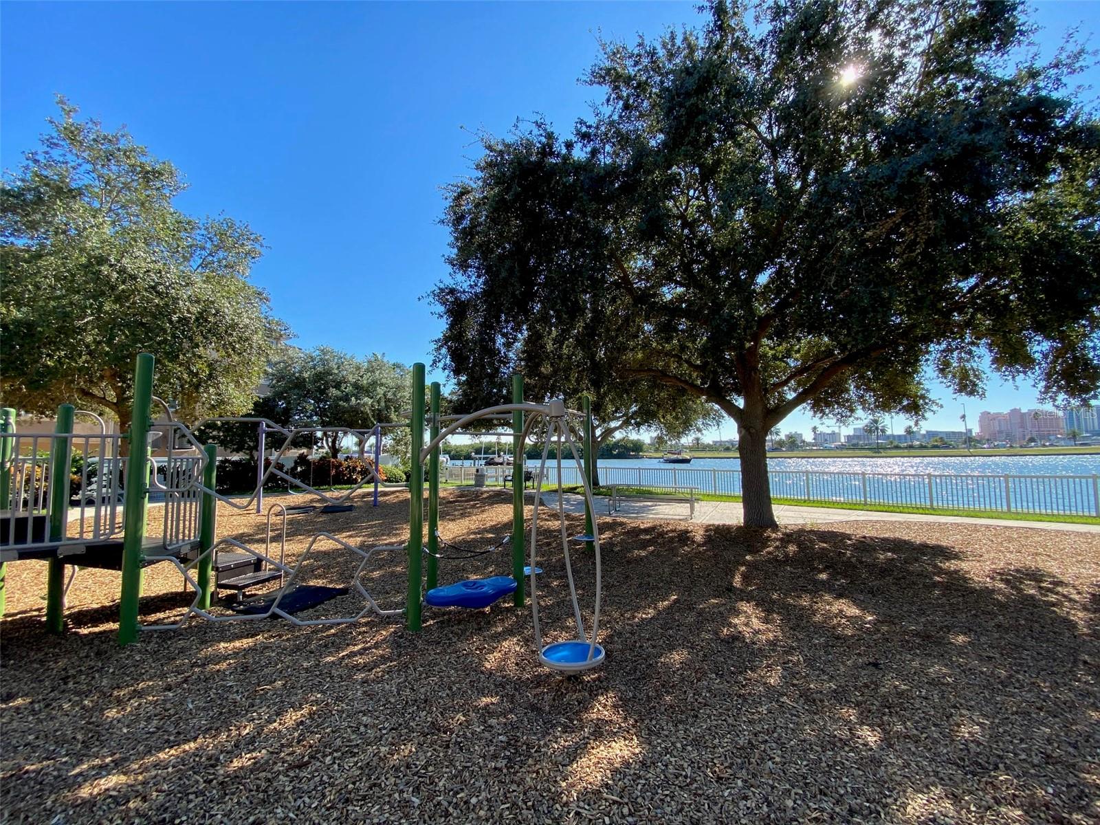 Waterfront playground on Island Estates