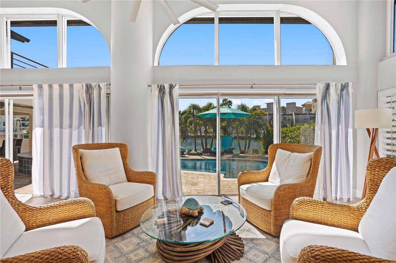 Waterfront sitting area