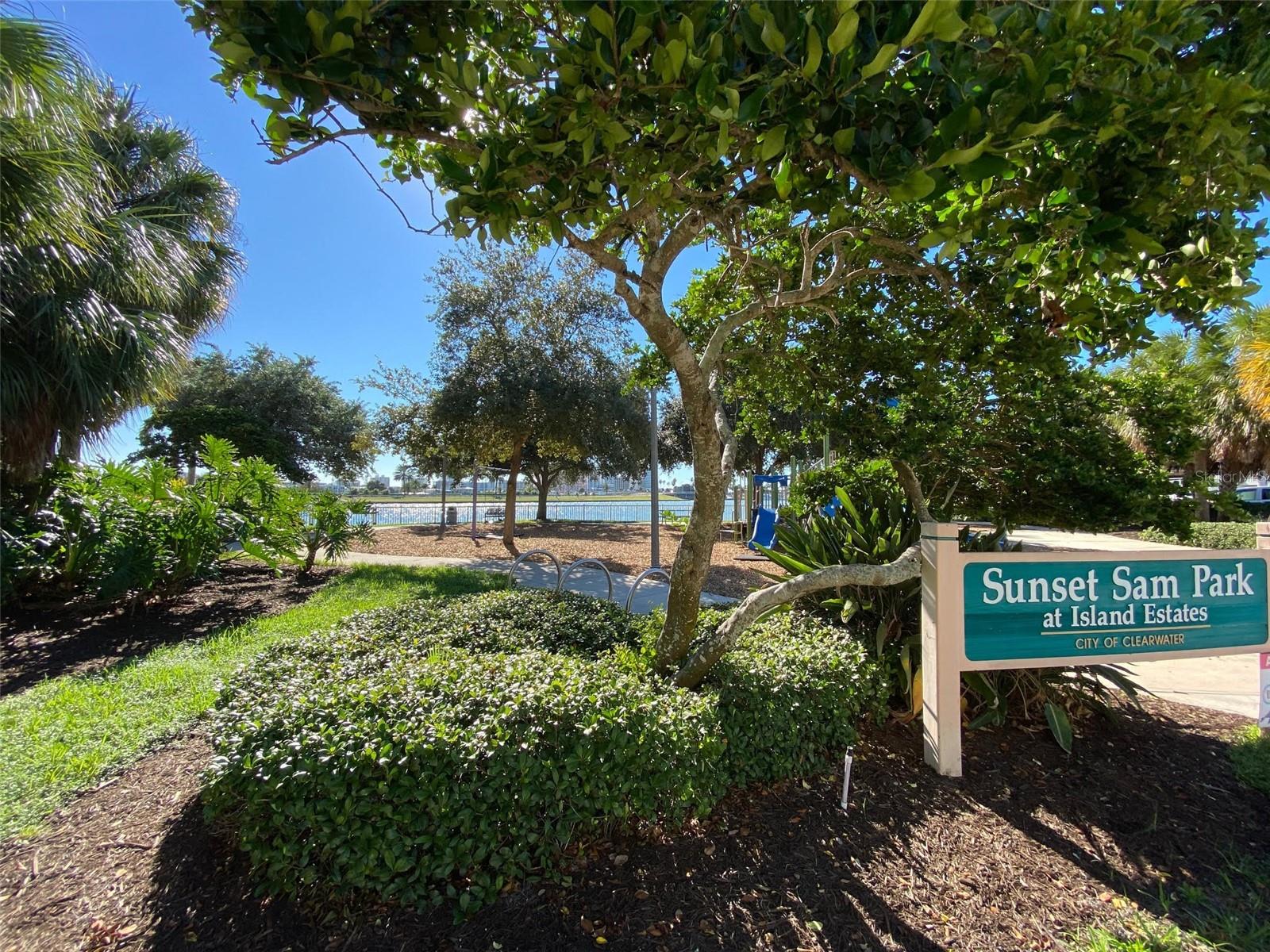 Waterfront playground on Island Estates
