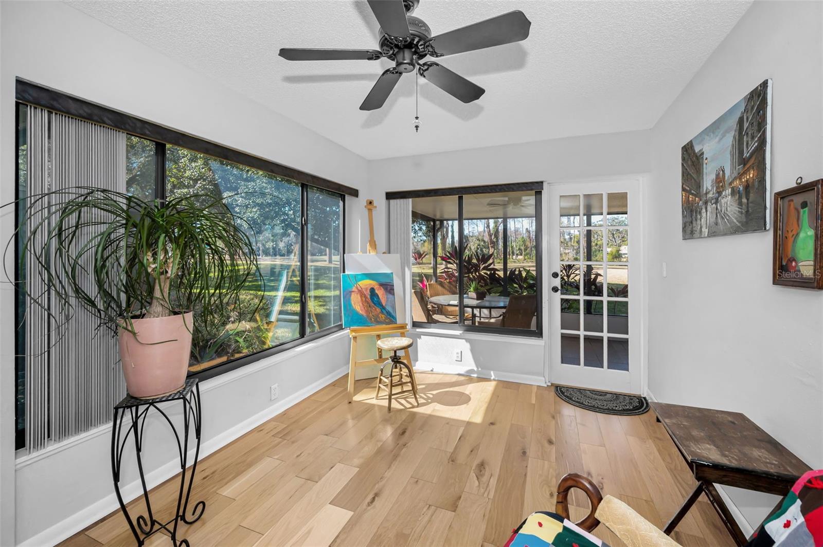Florida Room leading out to the enclosed porch