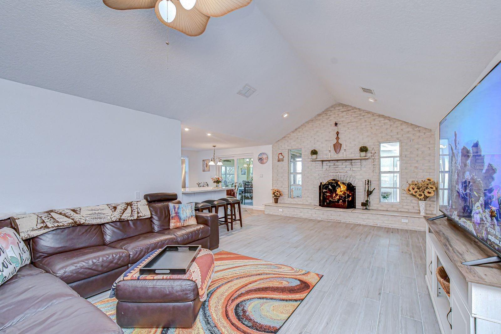 The open floorplan keeps everyone together and make entertaining a breeze!