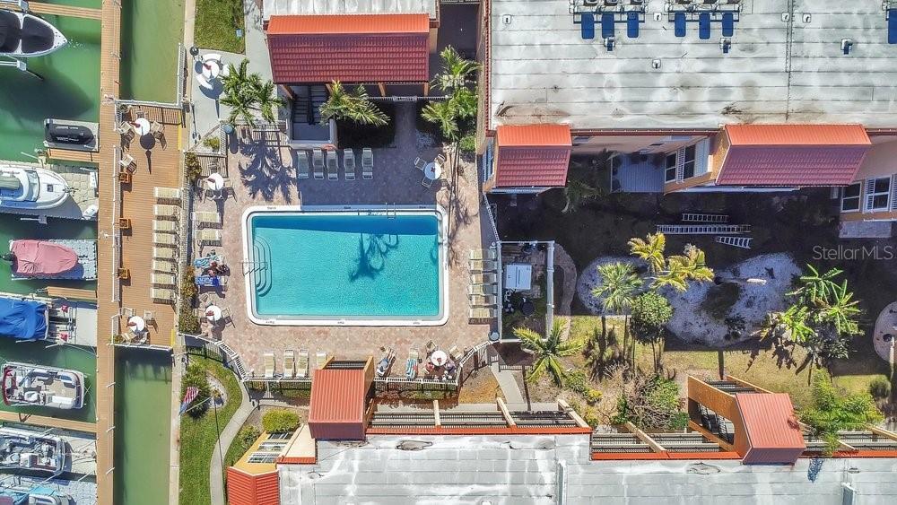 Heated pool on Intracoastal Waterway