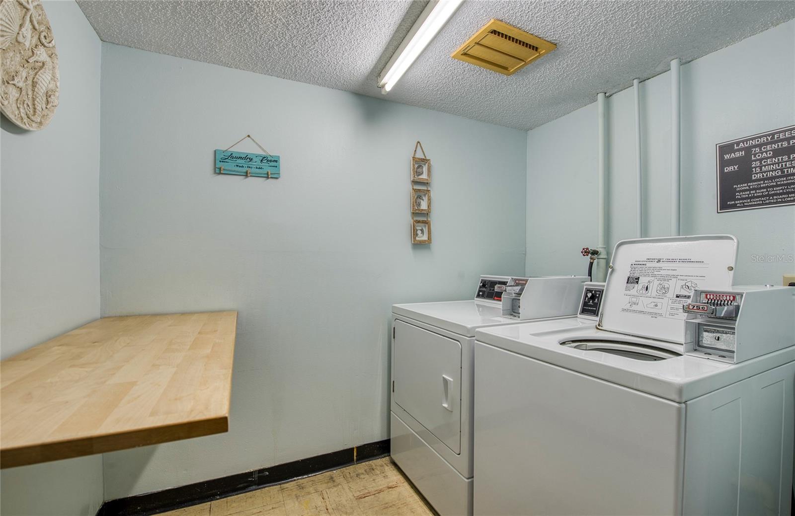 2 laundry rooms on each floor