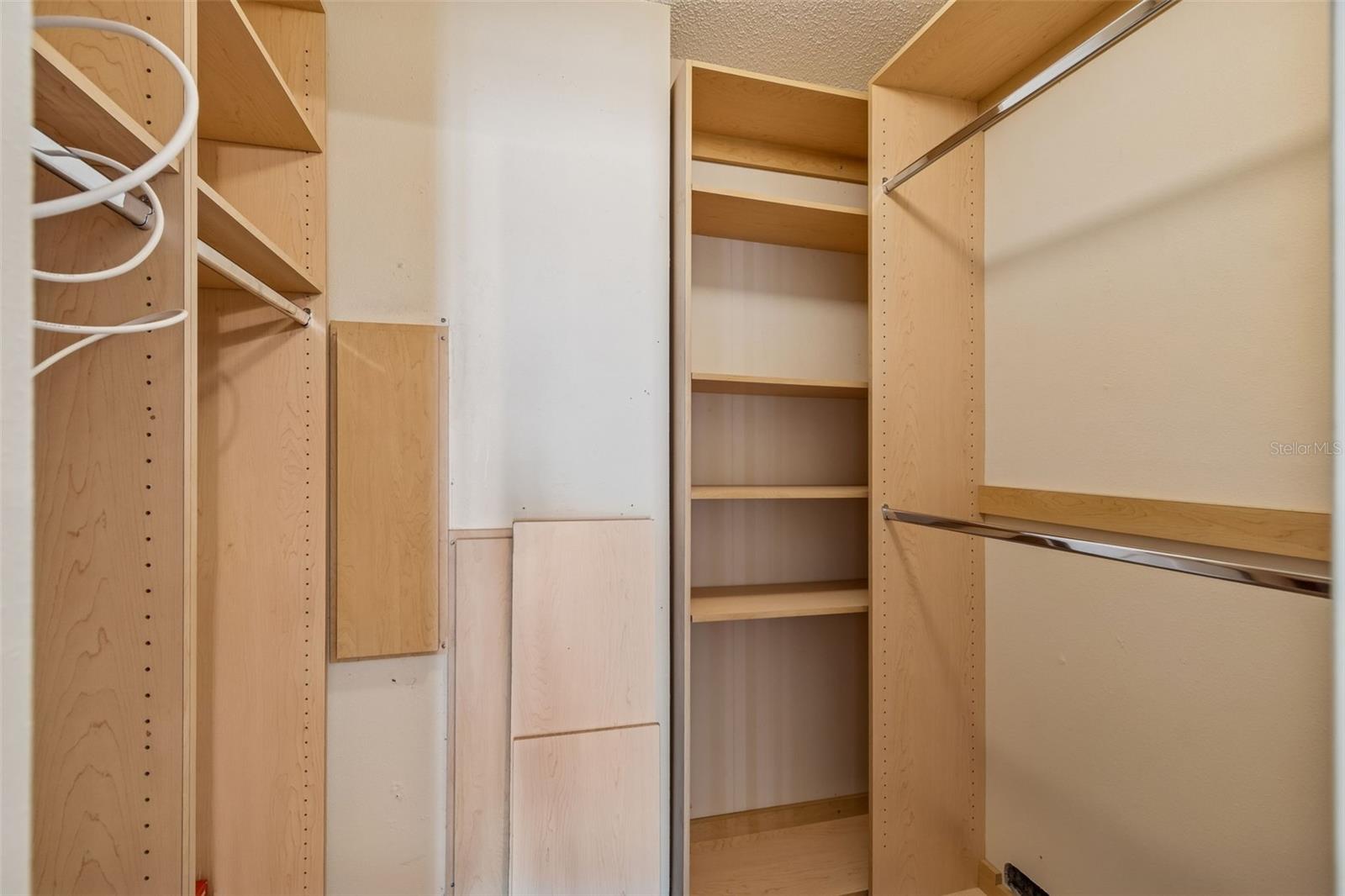 Large walk-in closet.